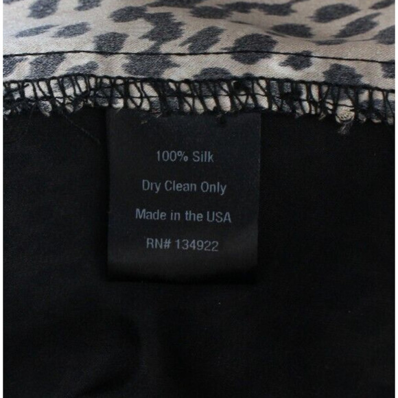 Emerson Fry Juliette Dress Midi Little Cheetah Silk Leopard Wrap 12 14 large - Picture 8 of 9